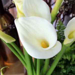 Ανθοδέσμη με 10 λευκές ελληνικές κάλλες